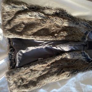 Banana republic faux fur vest